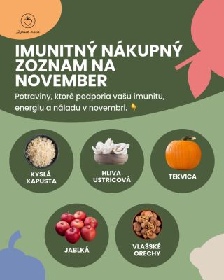 Jeseň je ako test pre imunitu 🍂 A november býva najnáročnejší… málo slnka, viac stresu, menej energie. Ak ju chceš udržať...