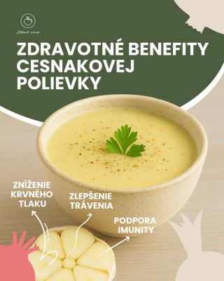 Nie je len liek od babky. Cesnaková polievka je doslova zdravie v tanieri. 🧄 Znižuje krvný tlak, podporuje imunitu a...